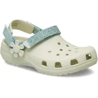 Crocs Classic Denim Flower Adjustable Backstrap Træsko