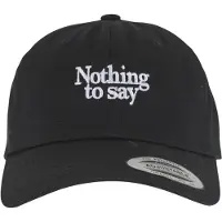 Mister tee Hætte 'Nothing To Say' sort / hvid