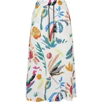 Urban Classics Viscose Højtaljet Midi-nederdel