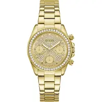 GUESS Analogt ur 'Victoria' guld