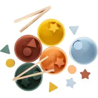 Small Foot Montessori sorting game with pliers