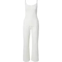 Hunkemoller Pyjamas 'Cami Pointelle Lace Hearts' lysebeige / lyserød
