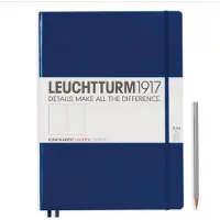 Leuchtturm Hardcover Dotted Master Slim Notebook Navy A4