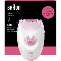 Braun Silk-épil 3 3-000, Lilla, Hvid, 20 pincetter, MicroGrip, Vekselstrøm, 100 - 240 V, 50 - 60 Hz
