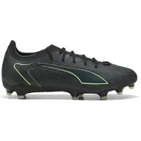 Puma ULTRA 6 PRO FG/AG Football Boots Unisex, Shoes, Black/Fizzy Light/Green Terrain, 42.5