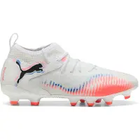 Puma FUTURE 8 MATCH FG/AG Football Boots Youth, Shoes, White/Black/Glowing Red, 37