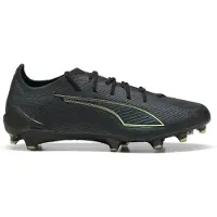 Puma ULTRA 6 ULTIMATE FG Football Boots Unisex, Shoes, Black/Fizzy Light/Green Terrain, 43