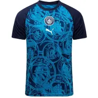 Puma Manchester City Fc 25/26 Før Kampen Junior T-shirt Med Korte ærmer