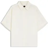 BOSS Regular fit skjorte med oprullede manchetter