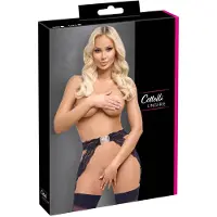 Cottelli collection Black lace suspender belt