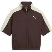 Puma T7 Full Zip Track Jacket Women, Clothing, Chocolate Brown, M