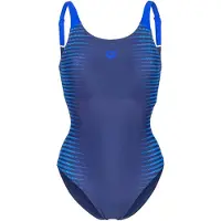Arena Badedragt 'Side Placement U Back' navy / turkis