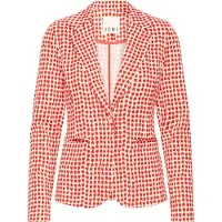 Ichi Blazer 'Ihkate' ecru / rød