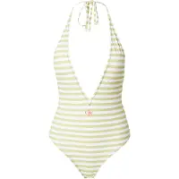 Calvin Klein Swimwear Badedragt beige / hvid