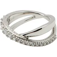 Swarovski Ring sølv