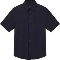Armani Exchange A|X Armani Exchangetil mænd. XM001566AF19193UB101 Premium grå skjorte (M), Casual, Polyester, Korte ærmer