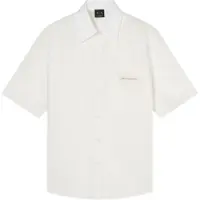 Armani Exchange A|X Armani Exchangetil mænd. XM002317AF24533U0009 Klassisk basisskjorte hvid (M), Casual, Bomuld, Korte ærmer