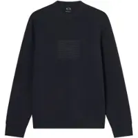 Armani Exchange A|X Armani Exchangetil mænd. XM002395AF19936UB101 Regular fit sweatshirt mørkegrå (XXL), Casual, Polyester, Korte ærmer
