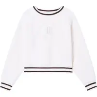 Armani Exchange A|X Armani Exchangetil kvinder. XW002072AF10804U1003 Sweatshirt med rund hals, hvid (L), Casual, NovaShell (+8000), Modal, Elastin