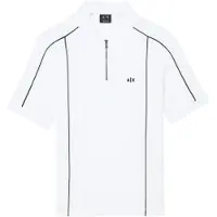 Armani Exchange A|X Armani Exchangetil mænd. XM002375AF10366U0009 Polo Elegant hvid (XXL), Casual, Bomuld, Korte ærmer