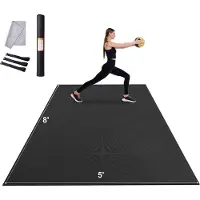 Vevor Træningsmåtte Skridsikker Yogamåtte Gym Fitness Pilates Træningsmåtte (2,4x1,5 m)