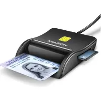 Axagon CRE-SM3SD - SMART-kortlæser (Spor 0 og 1) - USB 2.0