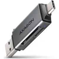 Axagon Superspeed USB-C & USB-A - SD / microSD Mini kortlæser