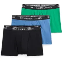 Ralph Lauren Polo Ralph Laurentil mænd. 714830299201 Sæt med 3 klassiske boxershorts i bomuld, sort, blå, grøn (M), Afslappet