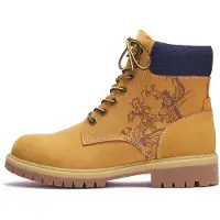 Ed Hardy Snørestøvler 'Dancing Dragon' navy / choko / pueblo