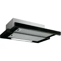 Elica Elite 14 LUX BL/A/50 - Hætte - teleskopisk - bredde: 49.8 cm - dybde: 28 cm - udtrækning og recirkulation (-) - sort
