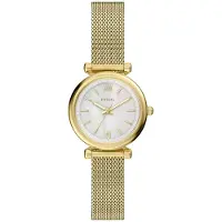 Fossil Analogt ur 'Carlie' guld / perlehvid