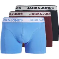 Jack & Jones Boksershorts himmelblå / mørkerød / sort / hvid