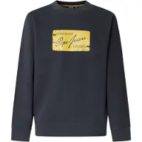 Pepe Jeans Pepe Jeanstil mænd. PM5800143 Sweatshirt Suen Crew navy (M), Casual, Bomuld, Blå