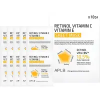 APLB , Retinol Vitamin C, Vitamin E Skønhedsblad, 10 Blade, 0,85 fl oz (25 ml) Hver