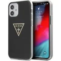 GUESS GUHCP12SPCUMPTBK iPhone 12 mini 5,4" sort/sort hardcase Metallic Collection