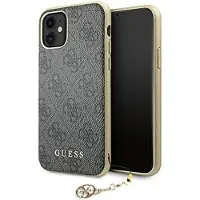 GUESS GUHCN61GF4GGR iPhone 11 6.1" / Xr grå/grå hard case 4G Charms Collection
