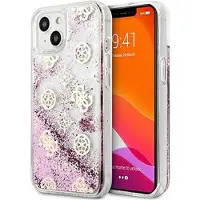GUESS GUHCP13SLGPEPI iPhone 13 mini 5,4" pink/pink hardcase Peony Liquid Glitter