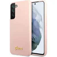 GUESS GUHCS22MLSLMGPP S22+ S906 pink/pink hardcase Silikone Script Metal Logo