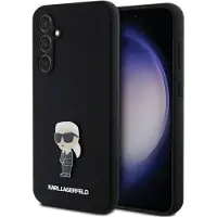 Karl Lagerfeld silikone Ikonik Metal Pin-etui til Samsung Galaxy S23 FE - sort