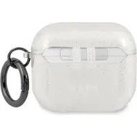 Karl Lagerfeld Glitter Karl's Head-etui til AirPods 3 - sølv