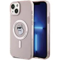 Karl Lagerfeld IML Choupette MagSafe-etui til iPhone 15 Plus - pink