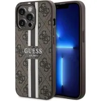 GUESS GUHMP13LP4RPSW iPhone 13 Pro / 13 6,1" brun/brun hardcase 4G Printed Stripes MagSafe