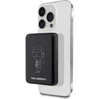 Karl Lagerfeld MagSafe Sort 5W Induktiv Powerbank