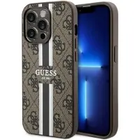 GUESS GUHMP14LP4RPSW iPhone 14 Pro 6,1" brun/brun hardcase 4G Printed Stripes MagSafe