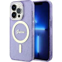 GUESS GUHMP14LHCMCGU iPhone 14 Pro 6,1" lilla/lilla hardcase Glitter Gold MagSafe