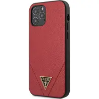GUESS GUHCP12LVSATMLRE iPhone 12 Pro Max 6,7" rød/rød hardcase Saffiano