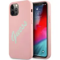 GUESS GUHCP12LLSVSPG iPhone 12 Pro Max 6,7" rosegrøn/grøn pink hardcase Silikone Vintage