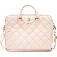GUESS Quiltet 4G-taske til en 16" bærbar computer - pink