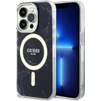 GUESS GUHMP14XPCUMAK iPhone 14 Pro Max 6,7" sort/sort hardcase Marble MagSafe