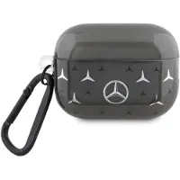 Mercedes Dėklas Benz MEAP28DPMGS AirPods Pro 2 (2022/2023) cover juoda/juodas Stort stjernemønster